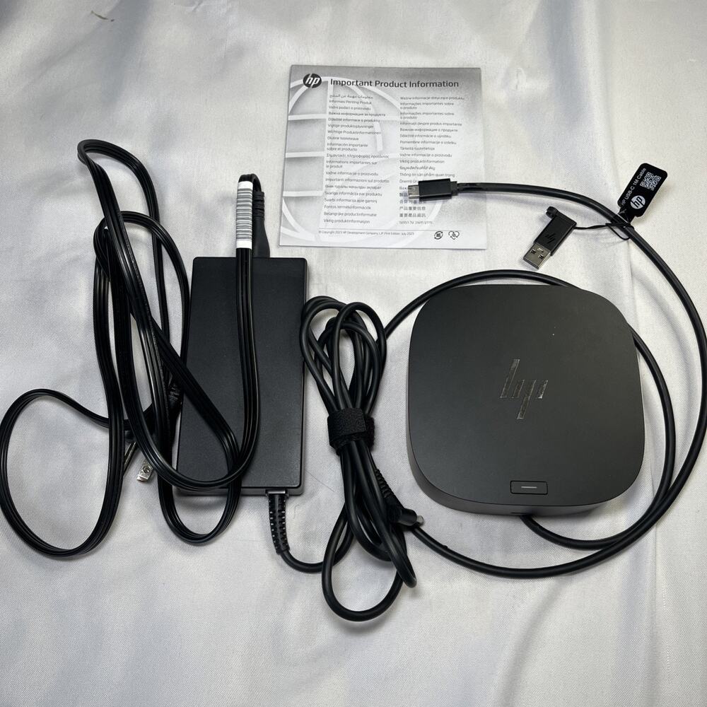 HP USB C/A Universal Docking Station G2 4K DisplayLink HSN-IX02 With 120W AC